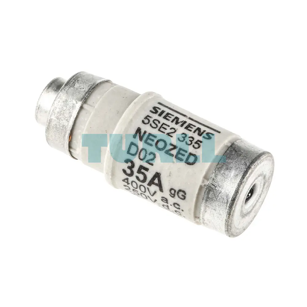 Siemens 5SE2335 NEOZED Fuse-Link, Size D02, 35A, gG, 400V AC / 250V DC