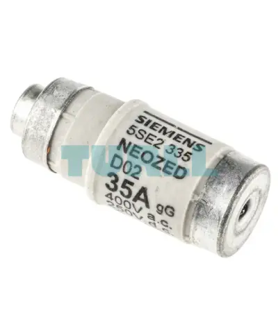 Siemens 5SE2335 NEOZED Fuse-Link, Size D02, 35A, gG, 400V AC / 250V DC