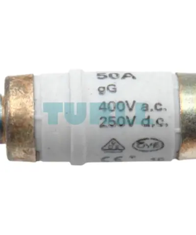 Siemens 5SE2350 NEOZED Fuse-Link, D02, 50A, gG, 400V AC / 250V DC, with Silver-Coated Contact Caps