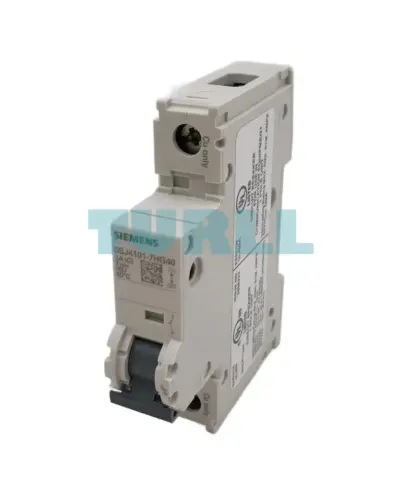 Siemens 5SJ4101-7HG40 Miniature Circuit Breaker 1-Pole, 1A, 240V, 14kA, Type C Trip Curve