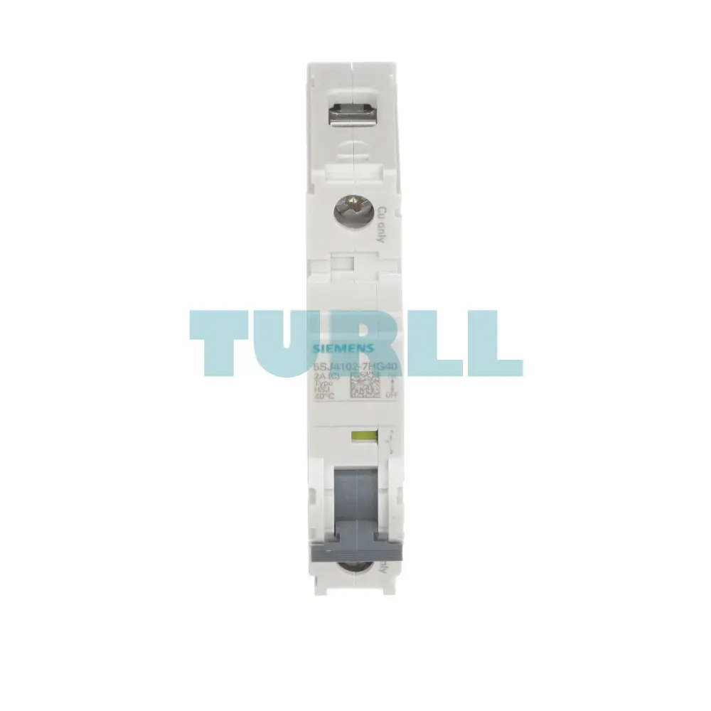 Siemens 5SJ4102-7HG40 Miniature Circuit Breaker 240V 14kA, 1-Pole, C Curve, 2A, UL 489
