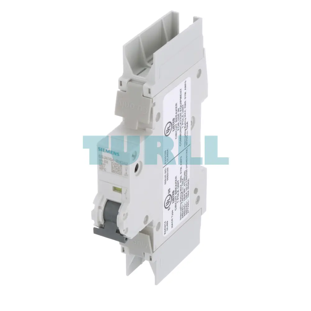 Siemens 5SJ4104-8HG42 Circuit Breaker 10kA, 1-Pole, D-Curve, 4A, UL 489, 277V