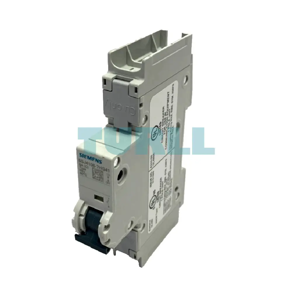 Siemens 5SJ4106-7HG41 Sentron Miniature Circuit Breaker 1-Pole, 6 Amp, Type C, UL 489 Rated