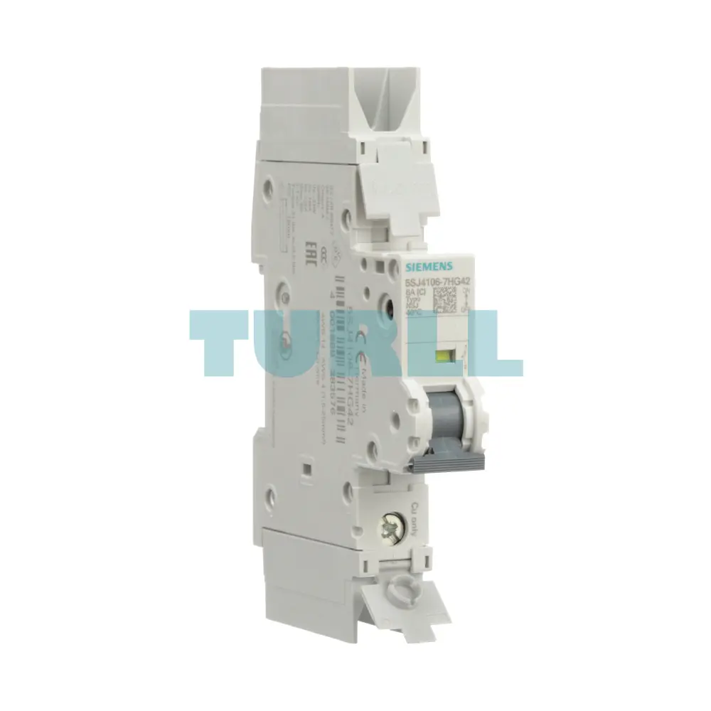 Siemens 5SJ4106-7HG42 Miniature Circuit Breaker, 1-Pole, 6A, 10kA, C-Trip Curve, UL 489 Rated Original Brand New - Image 3