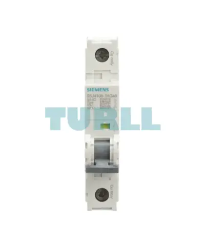 Siemens 5SJ4108-7HG40 Miniature Circuit Breaker 1-Pole, 8A, 240V, 14kA, UL 489 Rated