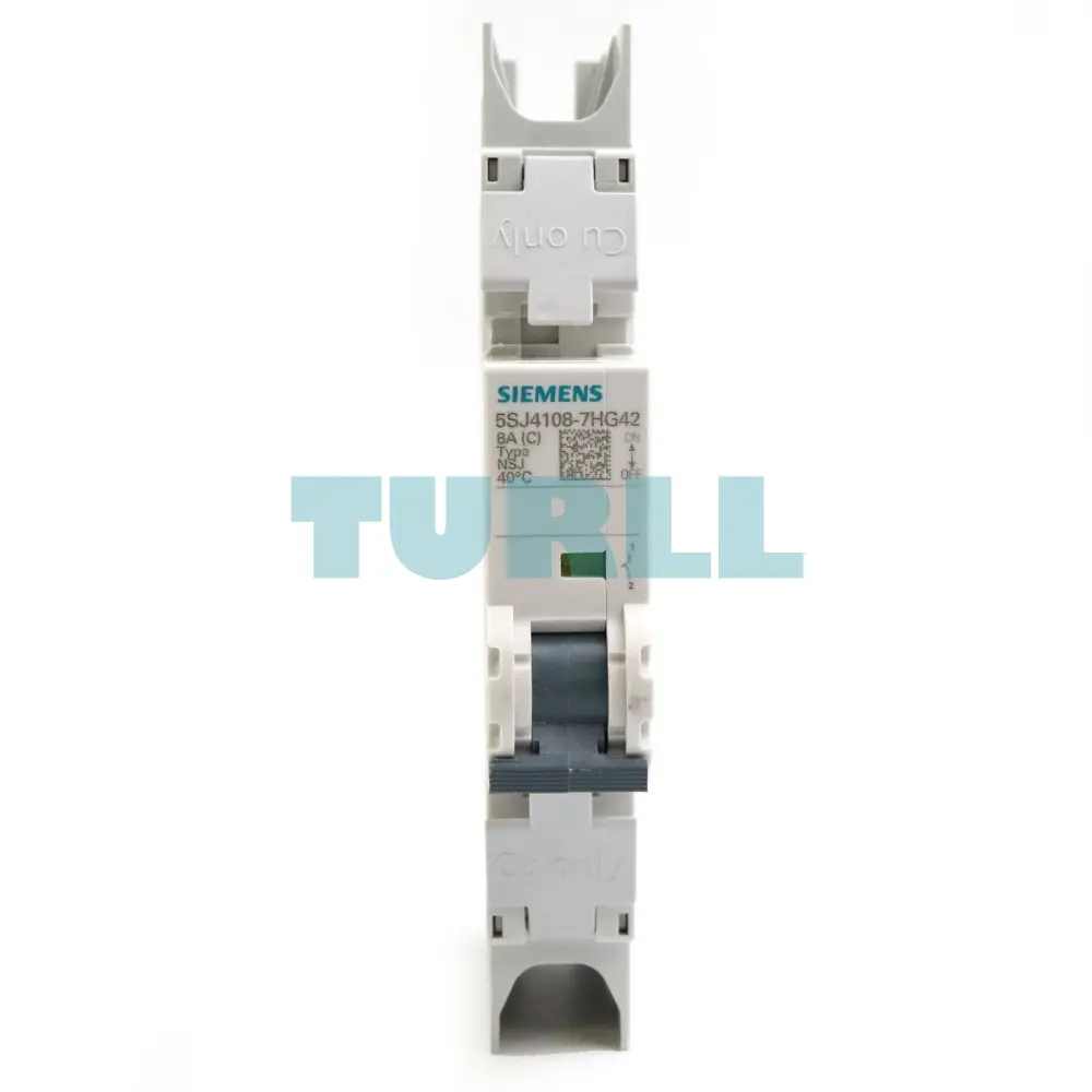 Siemens 5SJ4108-7HG42 Miniature Circuit Breaker 1 Pole, 8A, C Curve, 10kA, UL 489