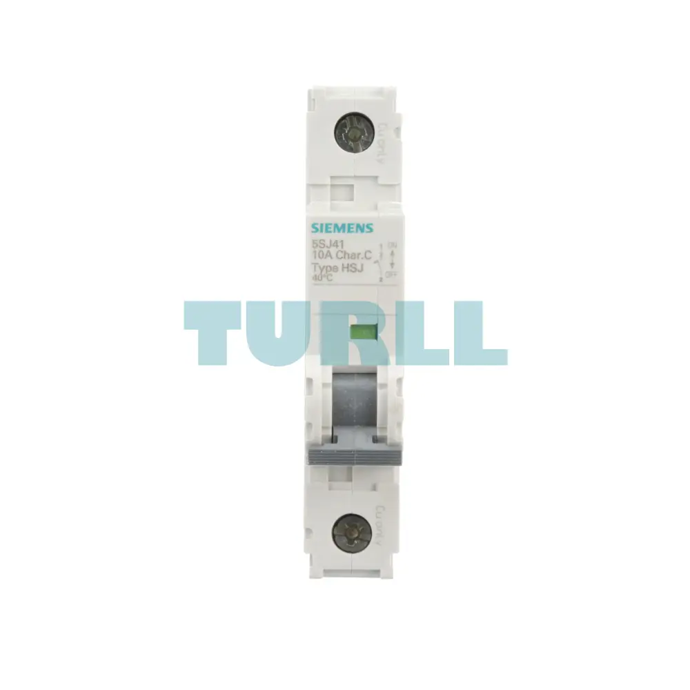 Siemens 5SJ4110-7HG40 Miniature Circuit Breaker 1-Pole, 10A, Type C, 14kA, UL 489