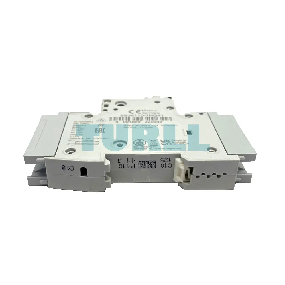 Siemens 5SJ4110-7HG41 Miniature Circuit Breaker 1-Pole, 10A, C-Curve, 240V, 14kA, UL 489 Certified
