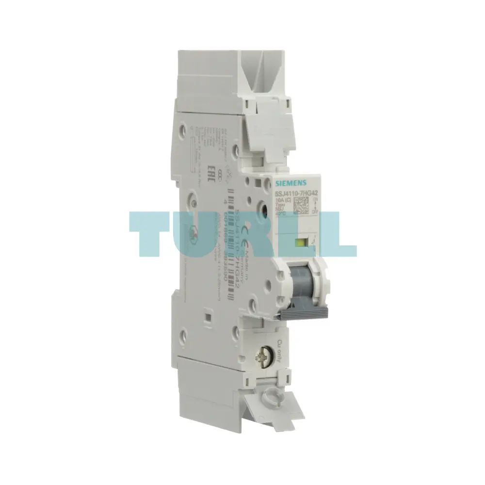 Siemens 5SJ4110-7HG42 Circuit Breaker 10kA, 1-Pole, 10A, Type C, UL 489-277V
