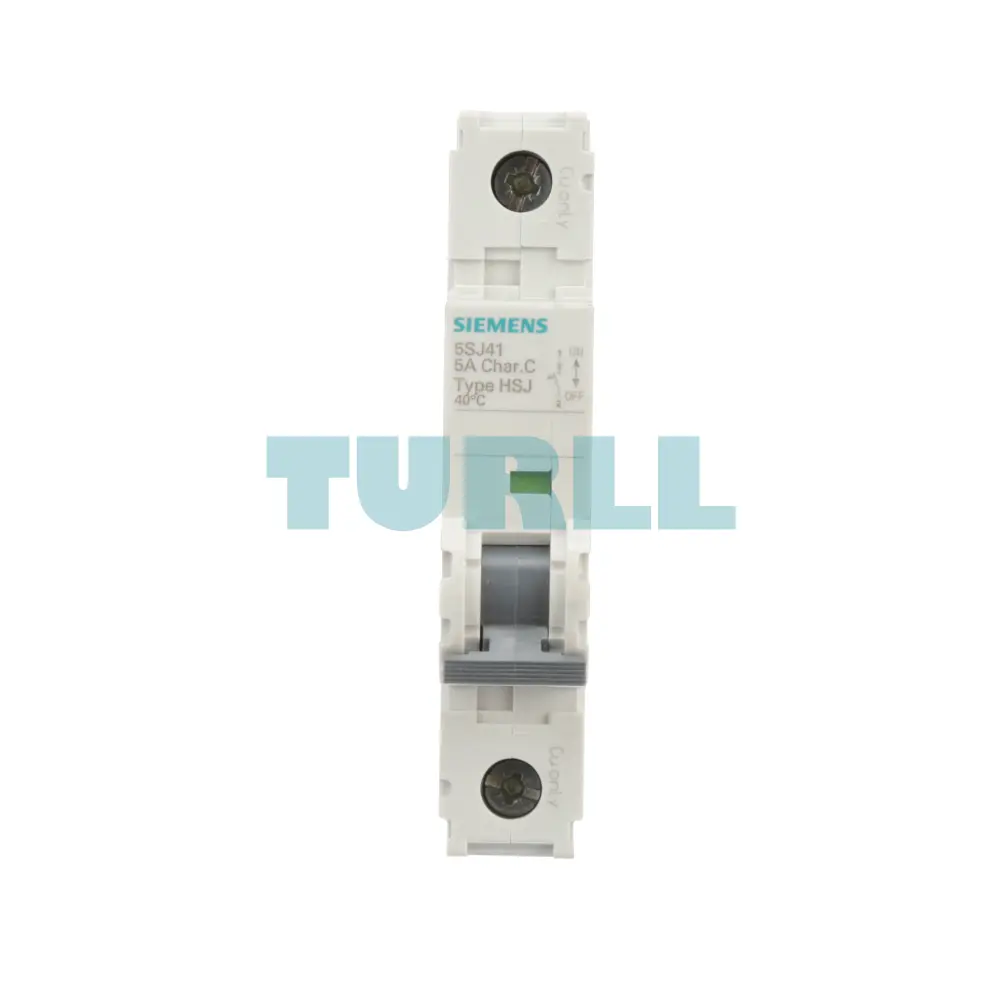 Siemens 5SJ4111-7HG40 Miniature Circuit Breaker 1-Pole, 5A, 240V, 14kA, C-Curve, UL 489 Rated