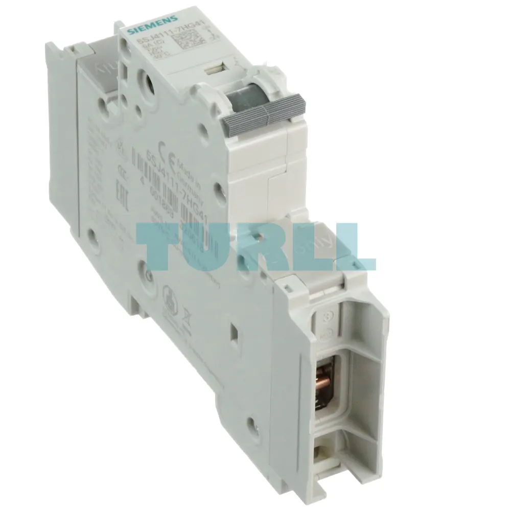 Siemens 5SJ4111-7HG41 Miniature Circuit Breaker 1-Pole, 5A, Type C, 240V, 14kA