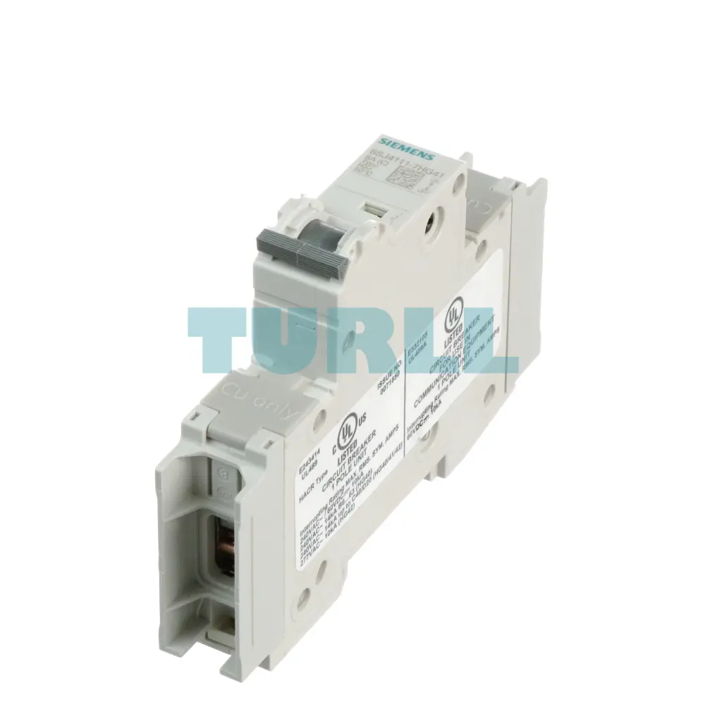 Siemens 5SJ4111-7HG41 Miniature Circuit Breaker 1-Pole, 5A, Type C, 240V, 14kA