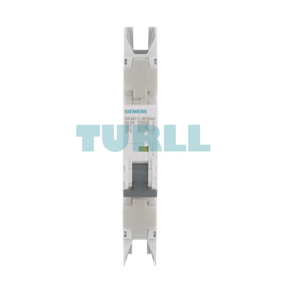 Siemens 5SJ4111-8HG42 Miniature Circuit Breaker, 1-Pole, 5A, D-Characteristic, 10kA, UL 489 Rated