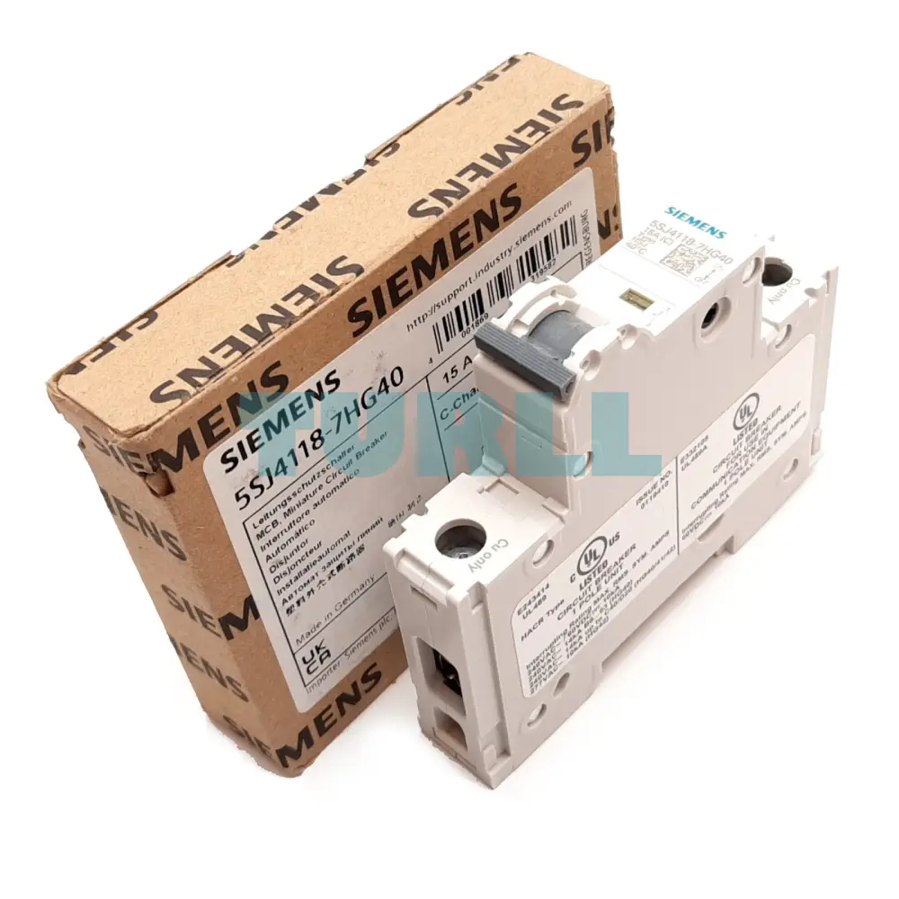 Siemens 5SJ4118-7HG40 Miniature Circuit Breaker 240V, 14kA, 1-Pole C 15A