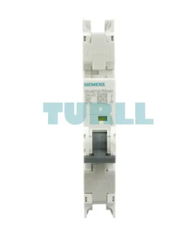 Siemens 5SJ4118-7HG41 Miniature Circuit Breaker 240V, 15A, 1-Pole, C-Curve, UL 489 Rated