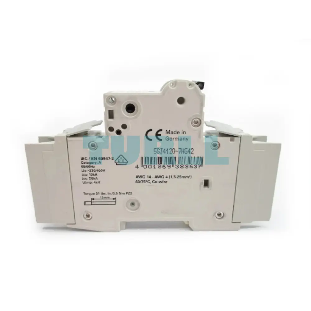 Siemens 5SJ4120-7HG42 20A 1-Pole Circuit Breaker, 10kA, UL 489, 277V