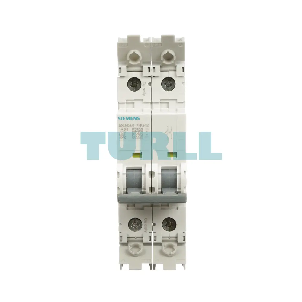 Siemens 5SJ4201-7HG42 Miniature Circuit Breaker 2-Pole, 1A, Type C, 480Y/277V