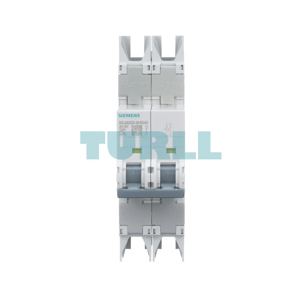 Siemens 5SJ4203-8HG42 10kA 2-Pole Circuit Breaker, 3A, UL 489, 480Y/277V