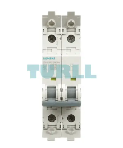 Siemens 5SJ4208-7HG41 Sentron Miniature Circuit Breaker 2-Pole, 8A, Type C, 240V, 14kA