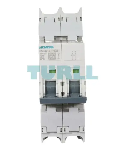 Siemens 5SJ4216-7HG41 Miniature Circuit Breaker 2-Pole, 16A, 240V, C-Trip, UL 489