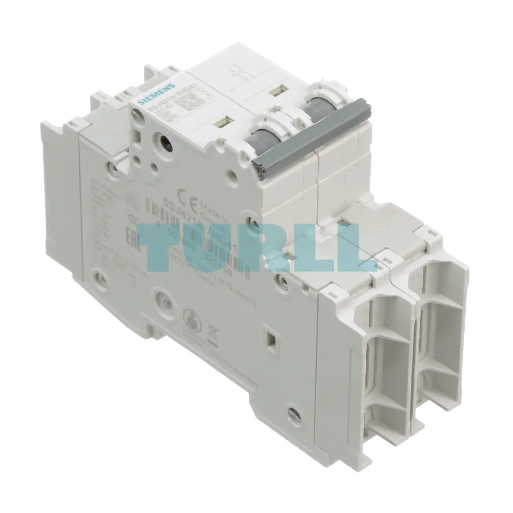 Siemens 5SJ4216-7HG41 Miniature Circuit Breaker 2-Pole, 16A, 240V, C-Trip, UL 489