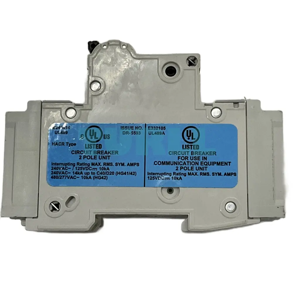 Siemens 5SJ4220-7HG41 Miniature Circuit Breaker 240 V, 14kA, 2-pole, C, 20 A, D=70 mm