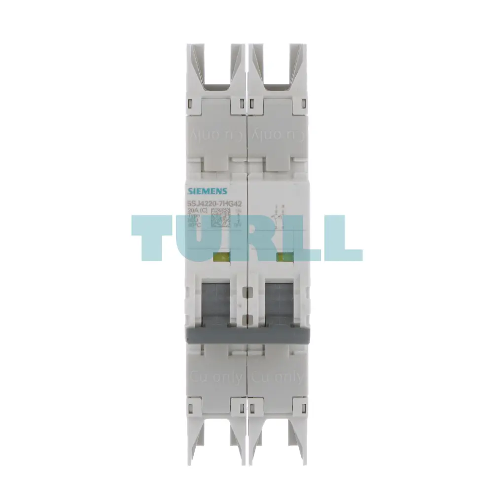 Siemens 5SJ4220-7HG42 Circuit Breaker 10kA, 2-Pole, C, 20A UL 489-480Y/277V
