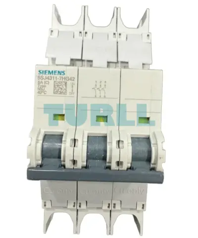 Siemens 5SJ4311-7HG42 Circuit Breaker, 10kA, 3-Pole, C, 5A, UL 489-480Y/277V