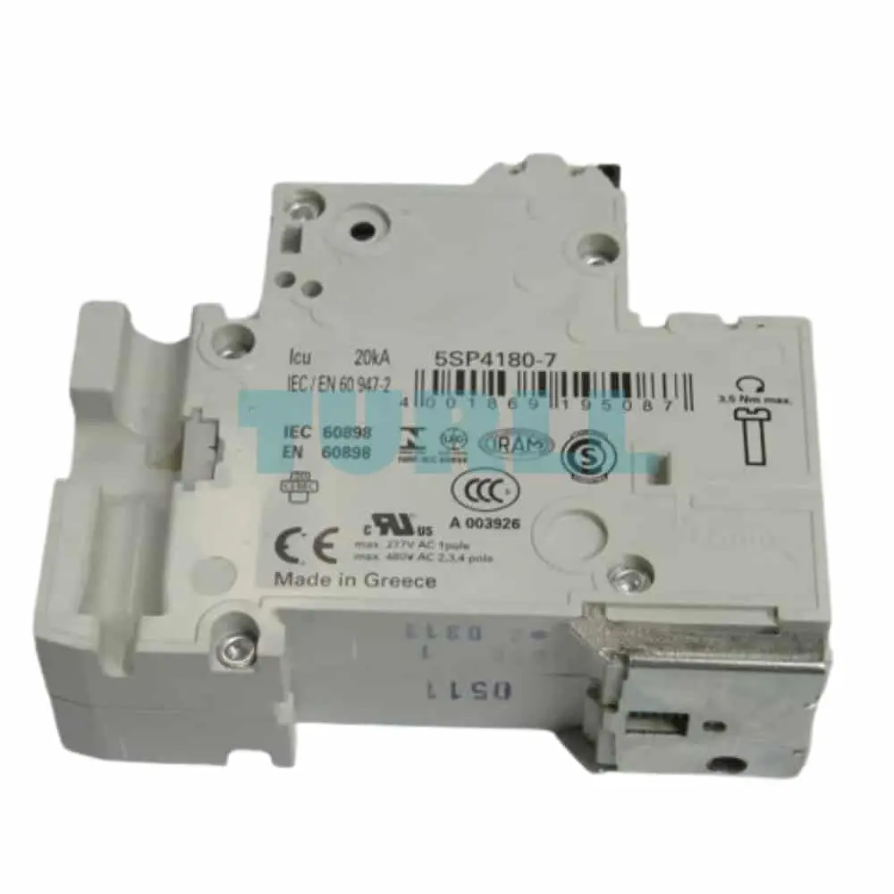 5SP4180-7 Siemens Miniature Circuit Breaker Original Brand New 1 5SP4180-7 Siemens Miniature Circuit Breaker Original Brand New