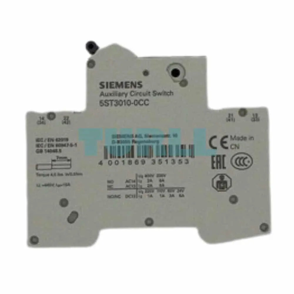 5ST3010-0CC Siemens Auxiliary Switch Original Brand New 1 5ST3010-0CC Siemens Auxiliary Switch Original Brand New