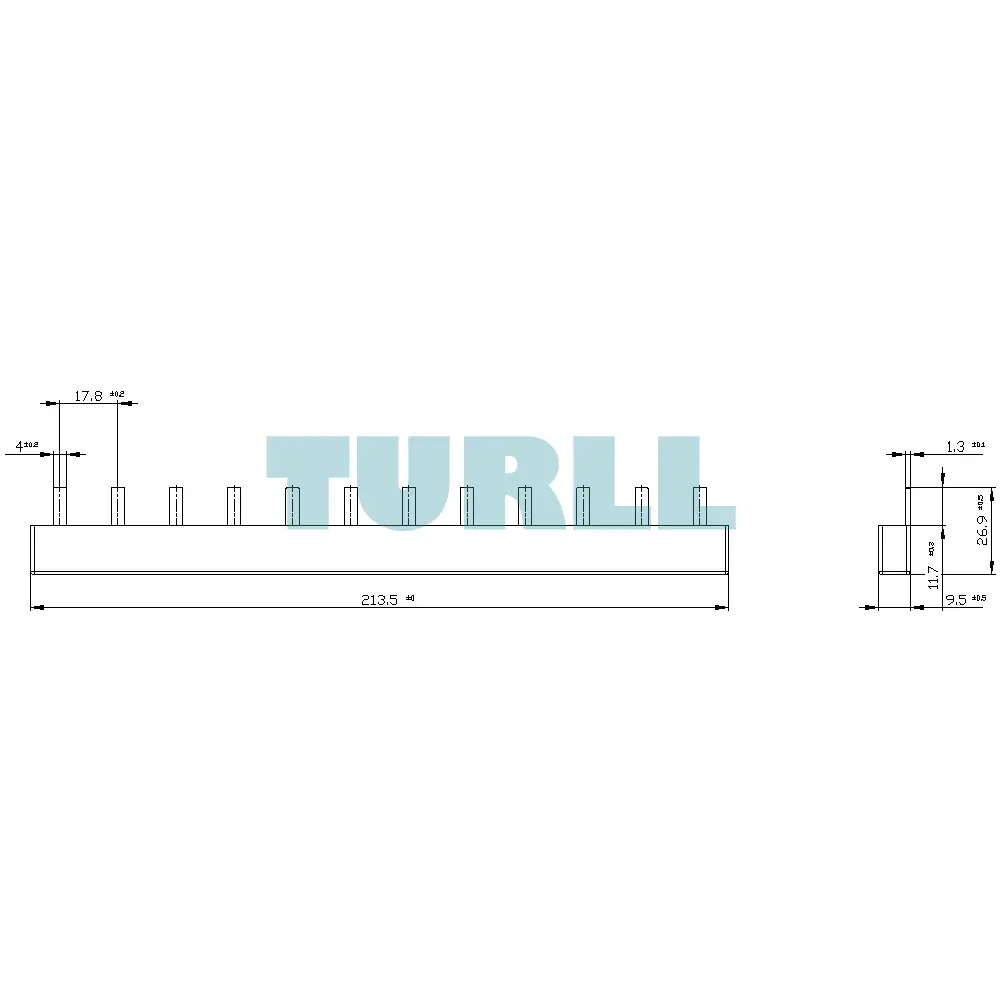 Siemens 5ST3615 Pin Busbar, 10 mm² Connection, 4x 3-Phase Touch-Safe Original Brand New 5 Siemens 5ST3615 Pin Busbar, 10 mm² Connection, 4x 3-Phase Touch-Safe