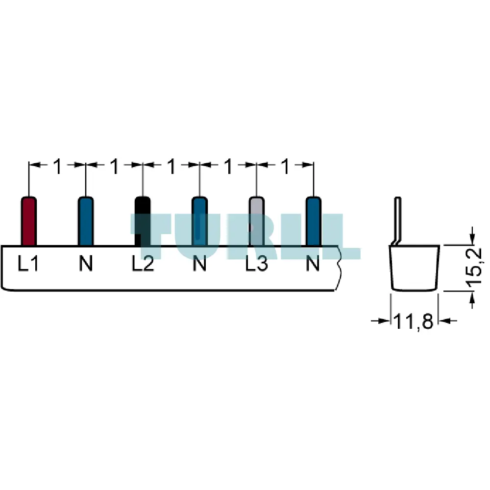 Siemens 5ST3623 Pin Busbar, 10 mm², Touch-Safe Connection, 2x3x (1-Phase+N) Original Brand New 3 Siemens 5ST3623 Pin Busbar, 10 mm², Touch-Safe Connection, 2x3x (1-Phase+N)