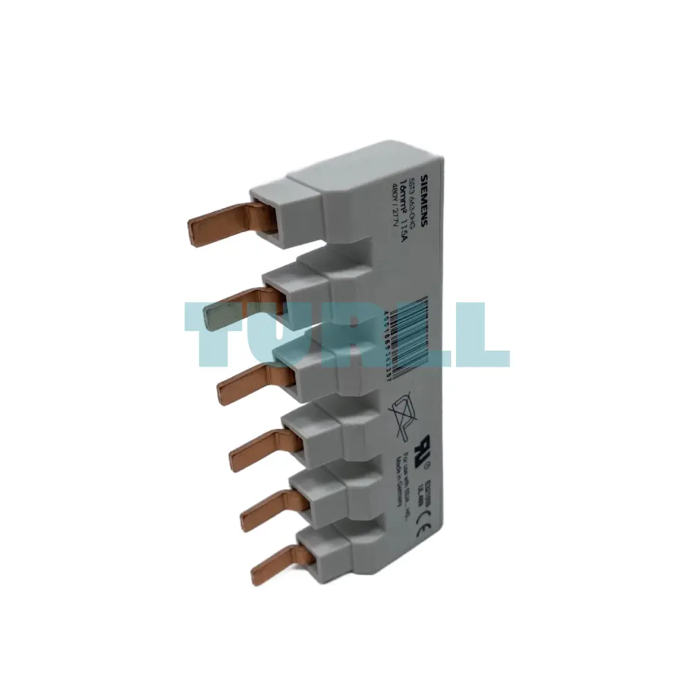 Siemens 5ST3663-0HG Pin Busbar, 1-Phase, 16mm², UL 489 Rated