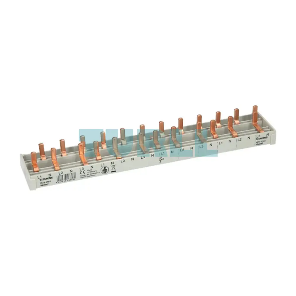 Siemens 5ST3673-0 Compact Pin Busbar, 10mm², 3P/N, Touch Protected, Fixed Length Original Brand New 1 Siemens 5ST3673-0 Compact Pin Busbar, 10mm², 3P/N, Touch Protected, Fixed Length
