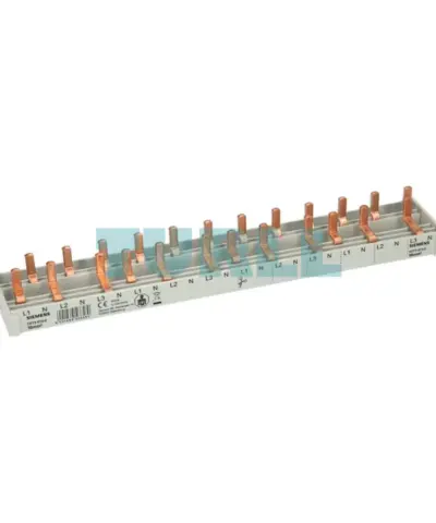 Siemens 5ST3673-0 Compact Pin Busbar, 10mm², 3P/N, Touch Protected, Fixed Length
