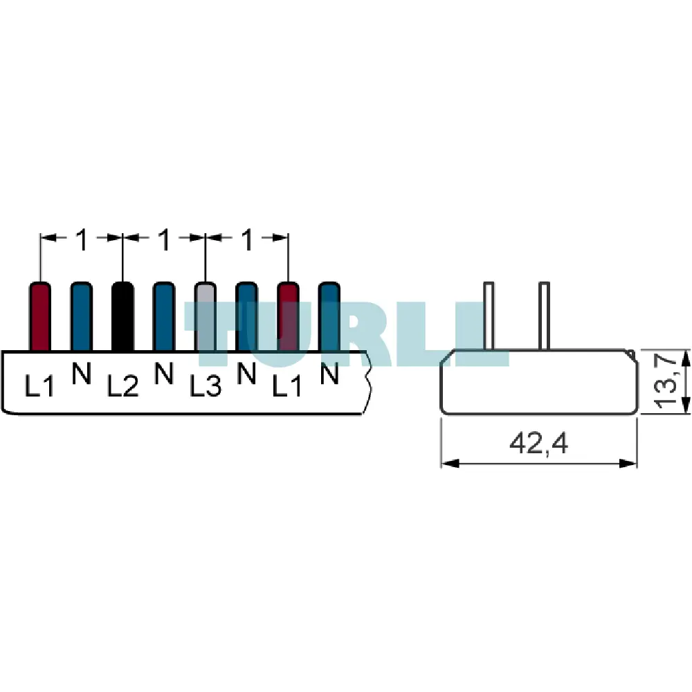 Siemens 5ST3673-0 Compact Pin Busbar, 10mm², 3P/N, Touch Protected, Fixed Length Original Brand New 3 Siemens 5ST3673-0 Compact Pin Busbar, 10mm², 3P/N, Touch Protected, Fixed Length