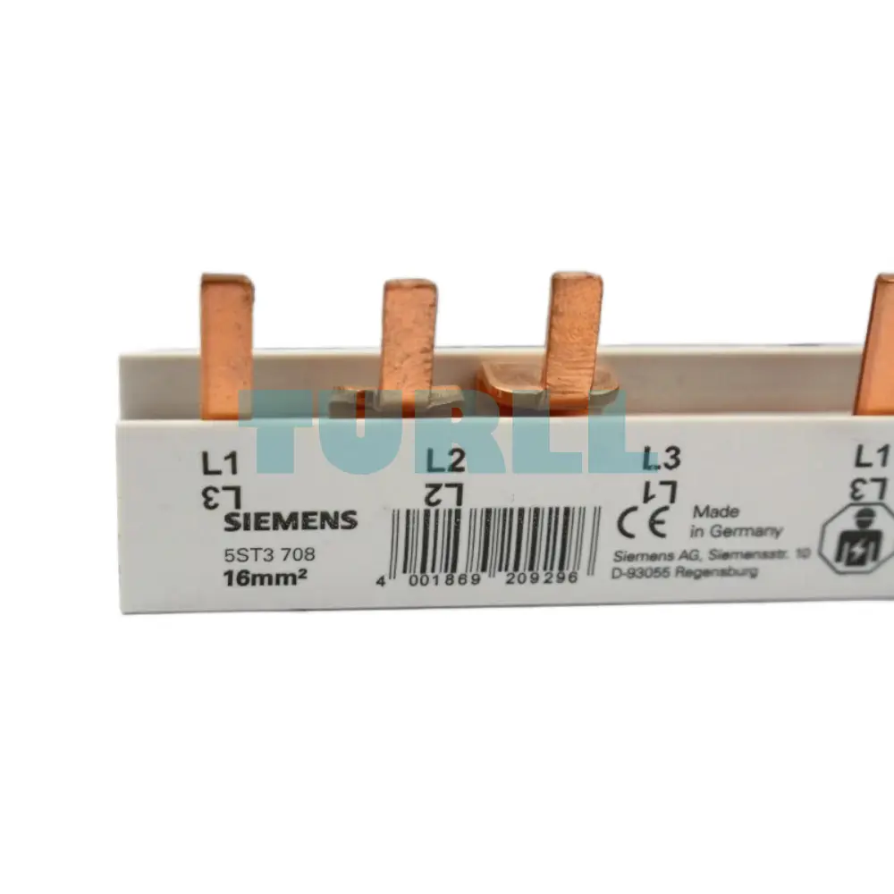 Siemens 5ST3708 Pin Busbar, Touch-Safe, 16 mm, 3-Phase, 214 mm Original Brand New 2 Siemens 5ST3708 Pin Busbar, Touch-Safe, 16 mm, 3-Phase, 214 mm