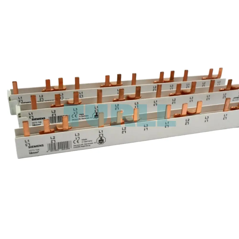 Siemens 5ST3708 Pin Busbar, Touch-Safe, 16 mm, 3-Phase, 214 mm Original Brand New 3 Siemens 5ST3708 Pin Busbar, Touch-Safe, 16 mm, 3-Phase, 214 mm