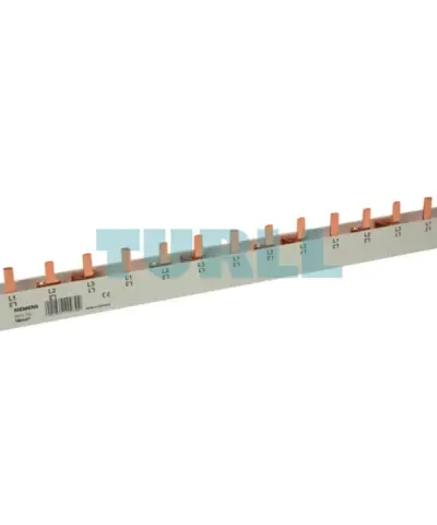 Siemens 5ST3710 Pin Busbar Touch-Safe, 16 mm², 3-Phase, 1016 mm Cuttable Busbar