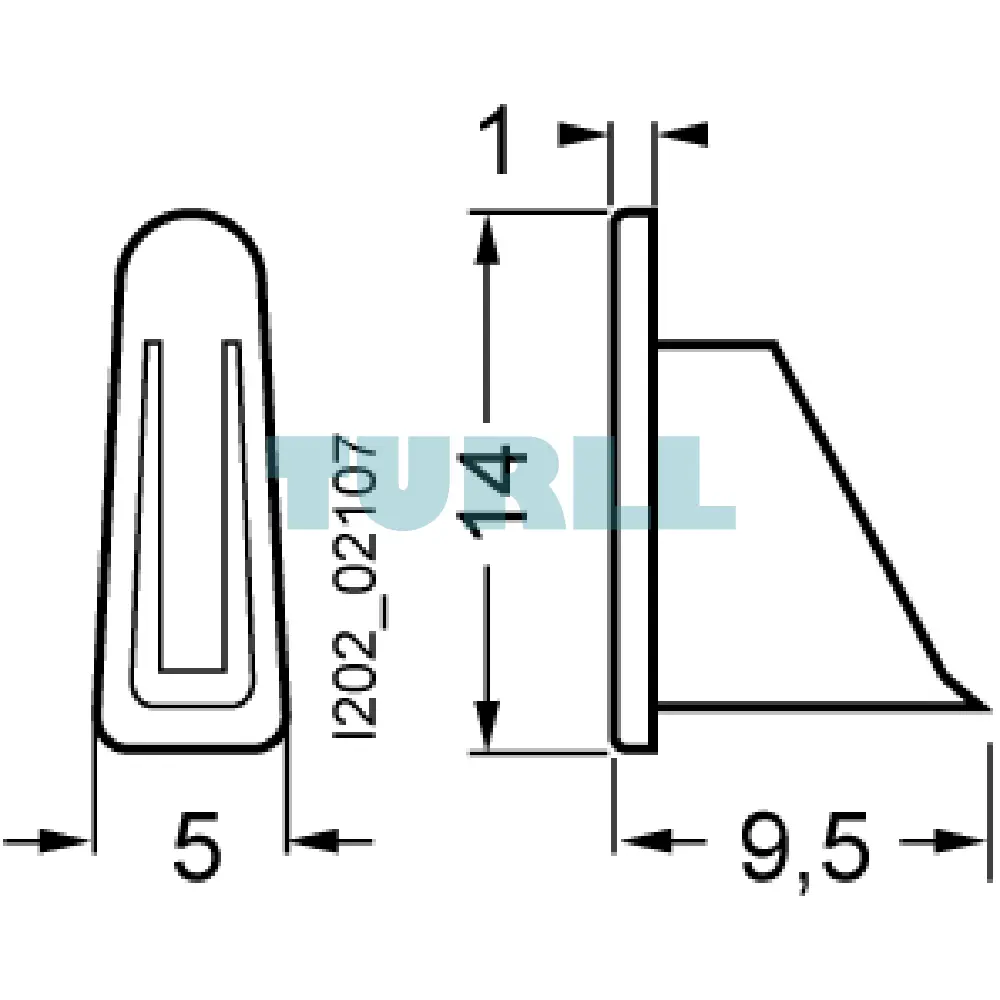 Siemens 5ST3748-0HG End Cap 1-Phase for Pin Busbars, UL 508 Certified