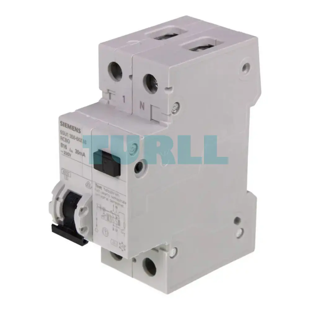 Siemens 5SU1356-6KK16 RCBO, 6kA, 1P+N, Type A, 30mA, B Curve, 16A, 230V Original Brand New 2 Siemens 5SU1356-6KK16 RCBO, 6kA, 1P+N, Type A, 30mA, B Curve, 16A, 230V