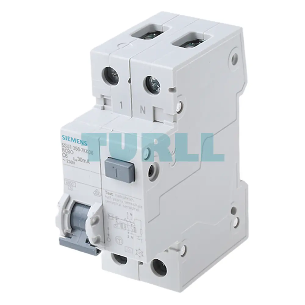 Siemens 5SU1356-7KK06 RCBO, 1P+N, 6kA, 6A, 30mA, Type A, C-Characteristic