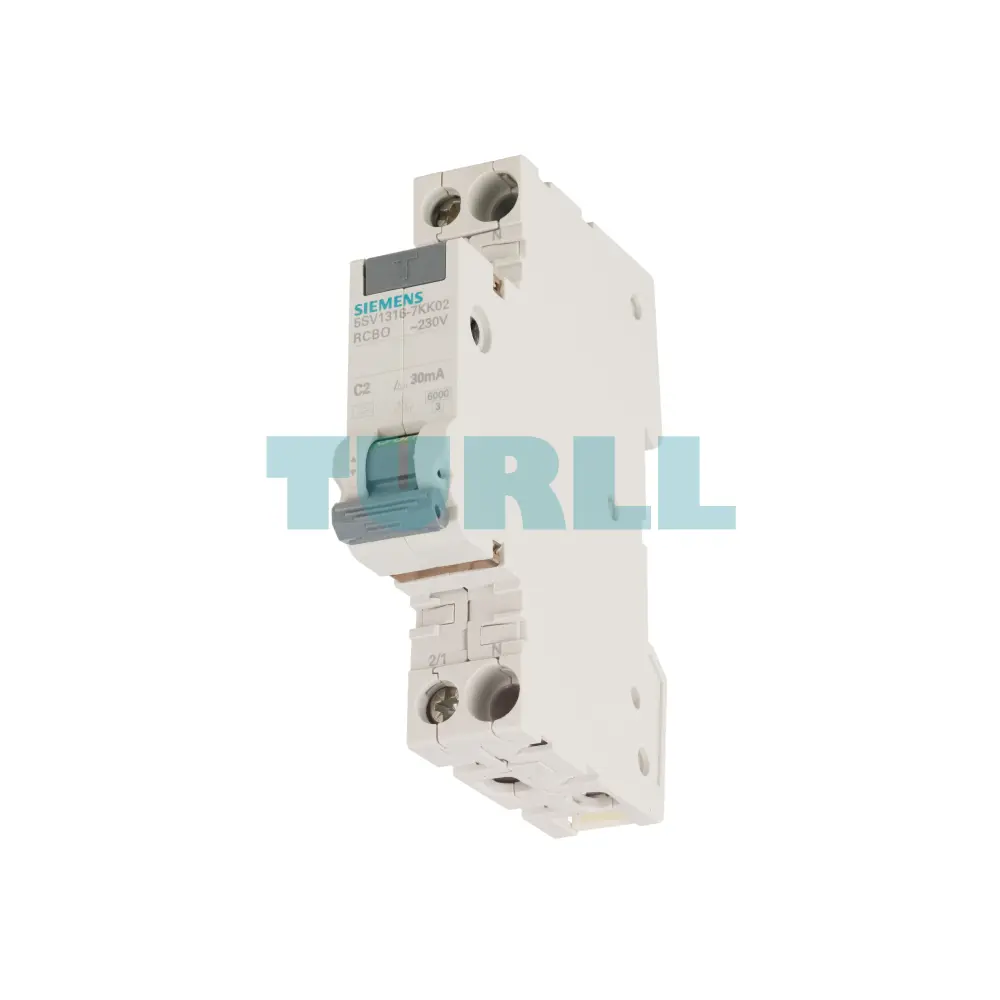 Siemens 5SV1316-7KK02 RCBO Compact 6 kA, Type A, 30 mA C2, Residual Current Circuit Breaker Original Brand New 1 Siemens 5SV1316-7KK02 RCBO Compact 6 kA, Type A, 30 mA C2, Residual Current Circuit Breaker