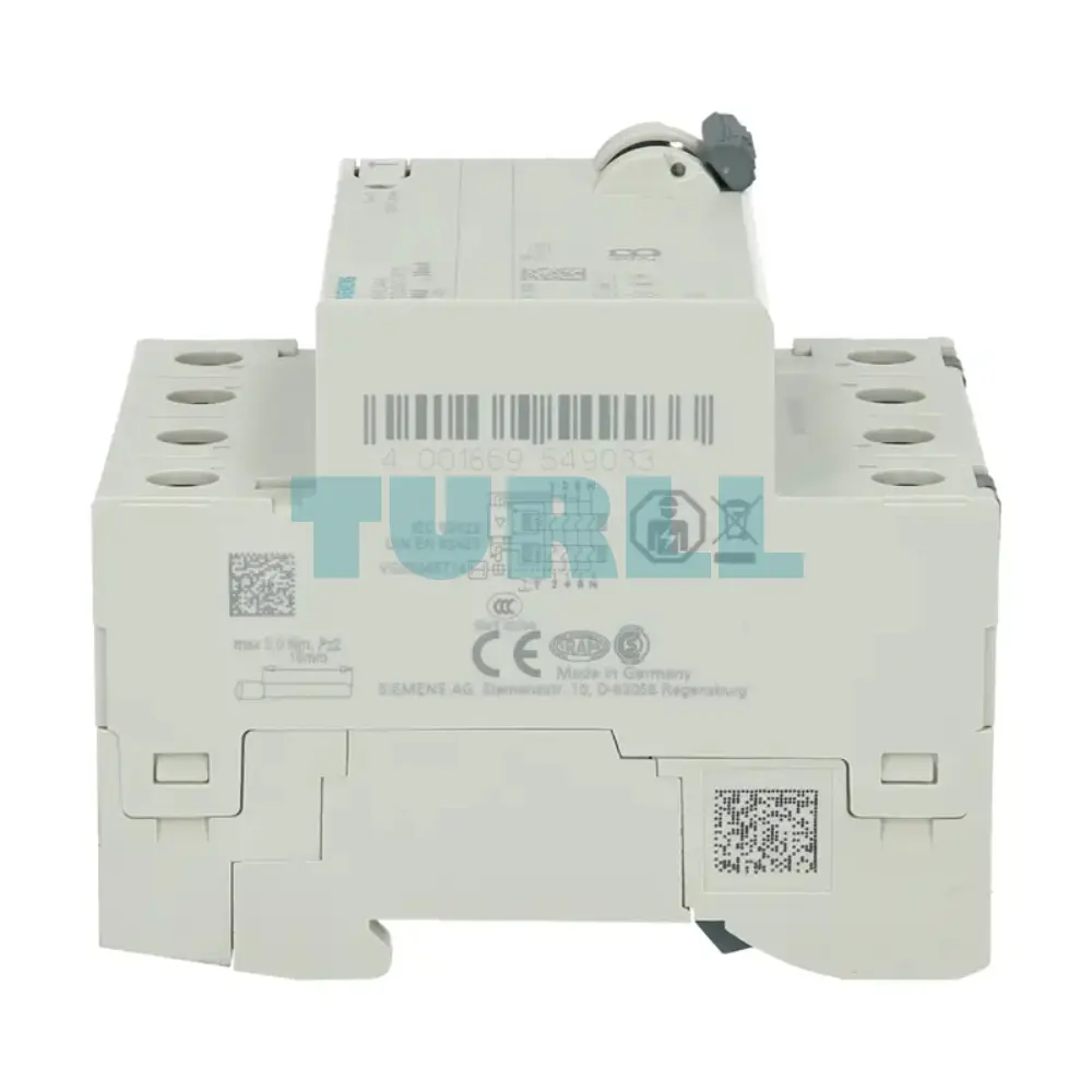 Siemens 5SV3344-4 Residual Current Operated Circuit Breaker, 4-Pole, Type B, 40A, 30mA Original Brand New 6 Siemens 5SV3344-4 Residual Current Operated Circuit Breaker, 4-Pole, Type B, 40A, 30mA