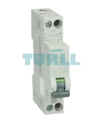 Siemens 5SV6016-6KK25 AFDD-MCB Combination 230V, 6kA, 1+N, B, 25A Compact (1MW