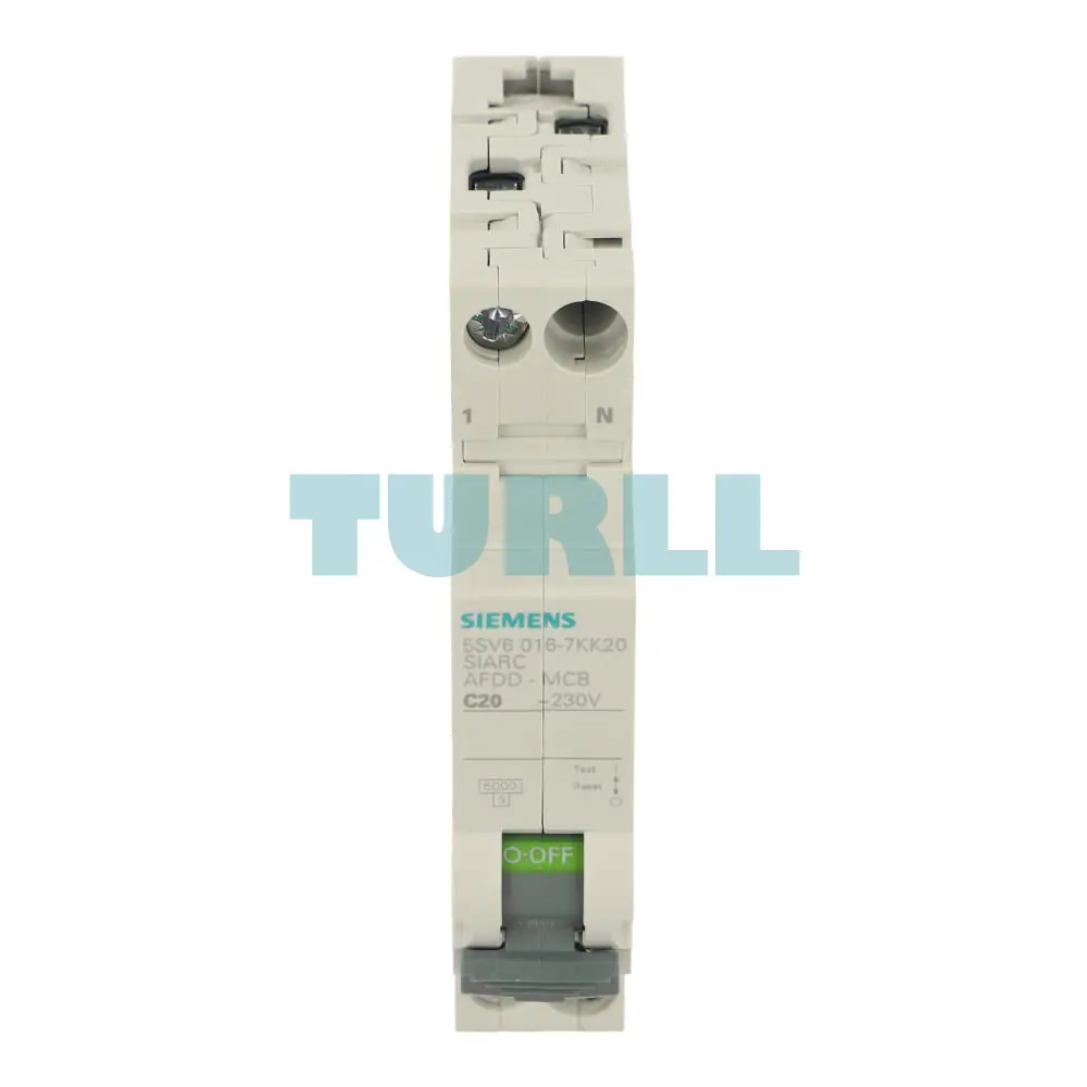 Siemens 5SV6016-7KK20 AFDD-MCB Combination 230V, 6kA, 1+N, C Curve, 20A Compact (1MW)