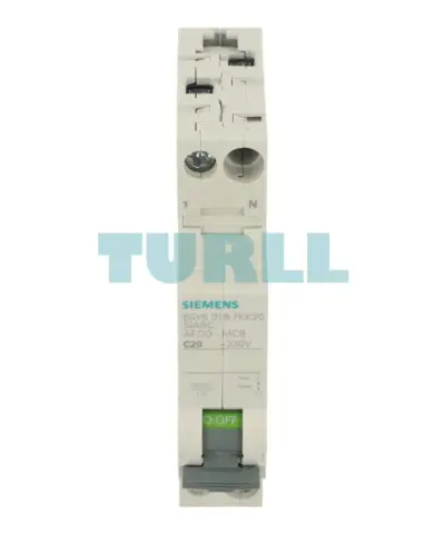 Siemens 5SV6016-7KK20 AFDD-MCB Combination 230V, 6kA, 1+N, C Curve, 20A Compact (1MW)