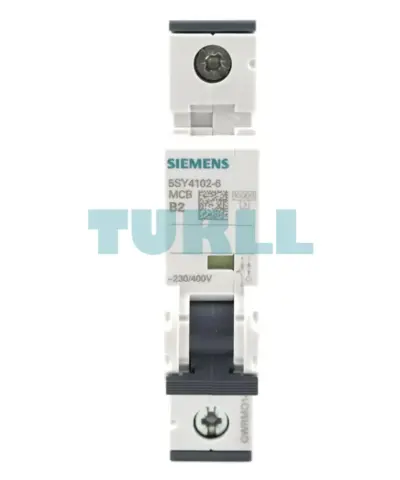 Siemens 5SY4102-6 Miniature Circuit Breaker 2A, 1-Pole, 230/400V, 10kA, Type B