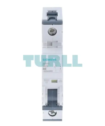 Siemens 5SY4106-6 Miniature Circuit Breaker 6A, 1-Pole, B Curve, 10kA, 230/400V