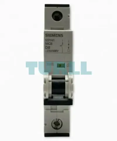 Siemens 5SY4108-8 Miniature Circuit Breaker 1-Pole, 8A, Type D, 10kA